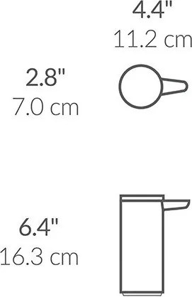 Dozator de săpun lichid argintiu mat automat din oțel 266 ml – simplehuman