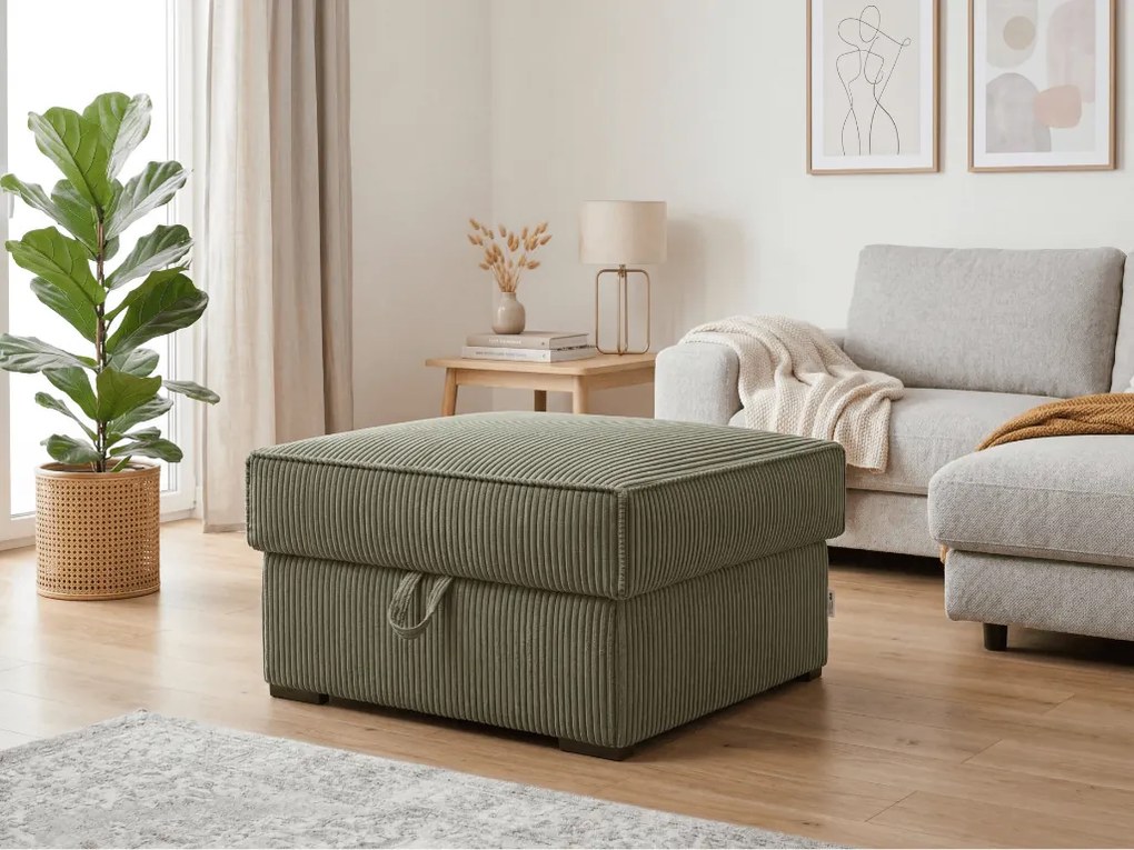 Taburet SMART COSARO cu spatiu de depozitare 65x65 cm, mentaț.