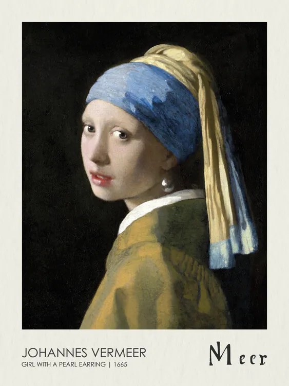 Reproducere The Girl with a Pearl Earring (1665), Johannes Vermeer