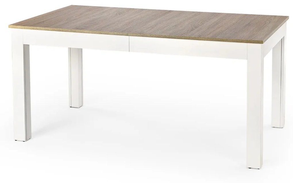 Masa extensibila Seweryn stejar sonoma/alb - L160-300xl90xh76 cm