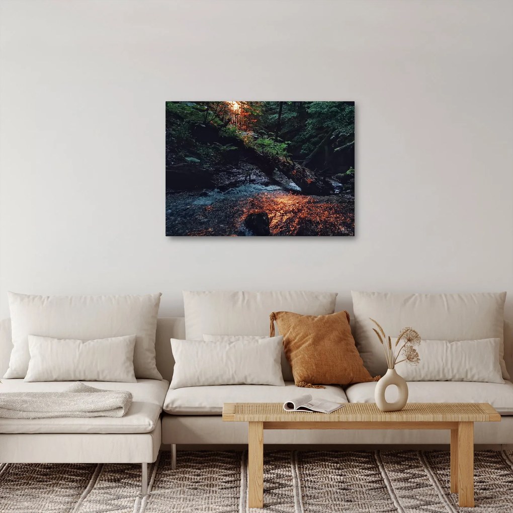 Tablou cu râu montan (70x50 cm)