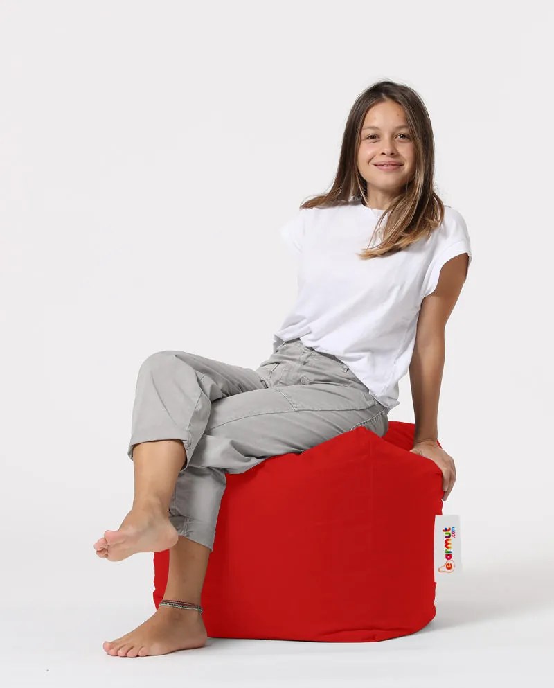 Taburet de exterior Square Pouf - Red