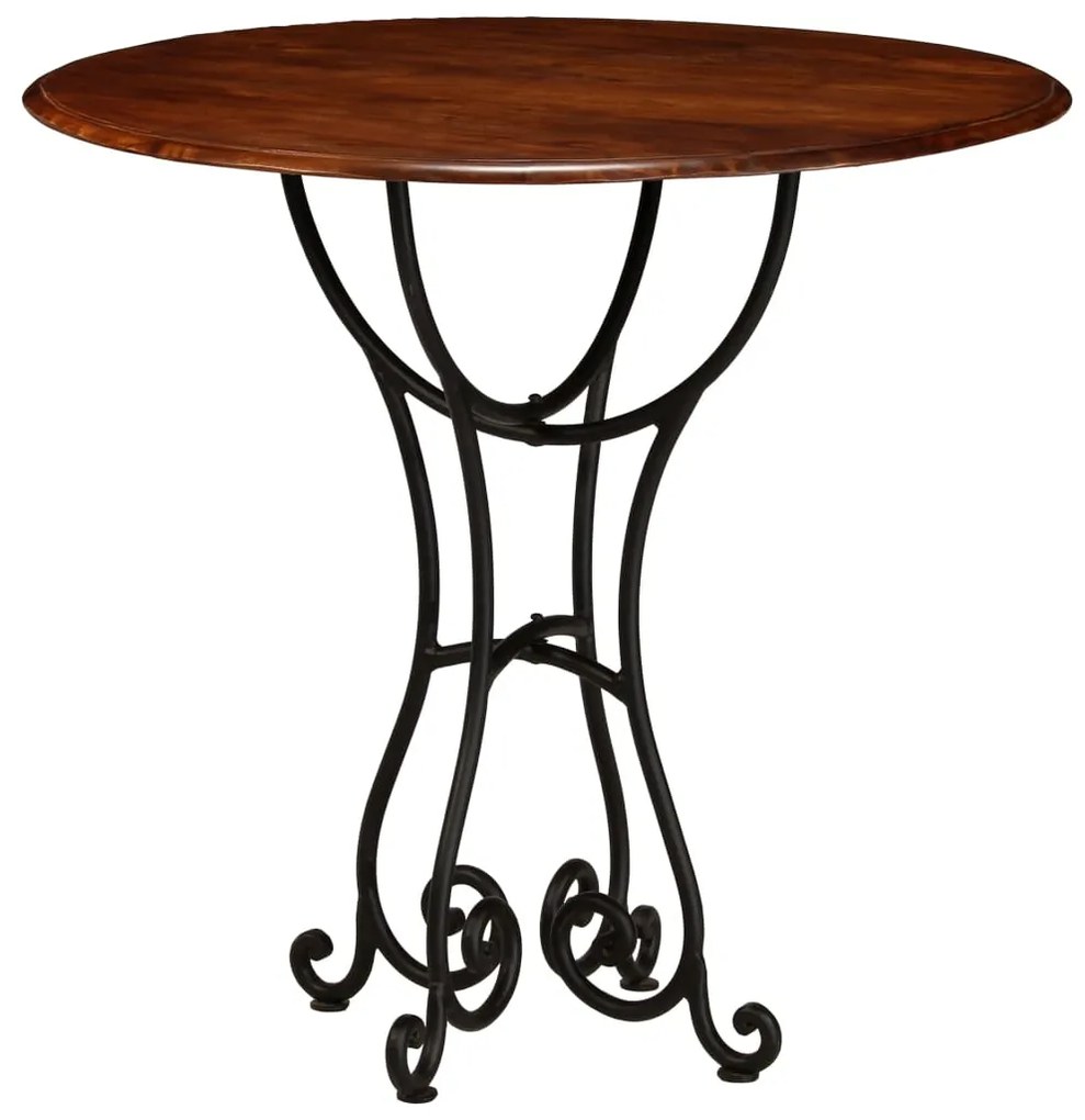 245641 vidaXL Masă bucătărie, lemn masiv acacia cu finisaj tip miere, 80x76cm