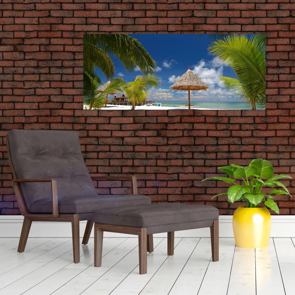 Tablou - Plajă cu nisip alb (120x50 cm)