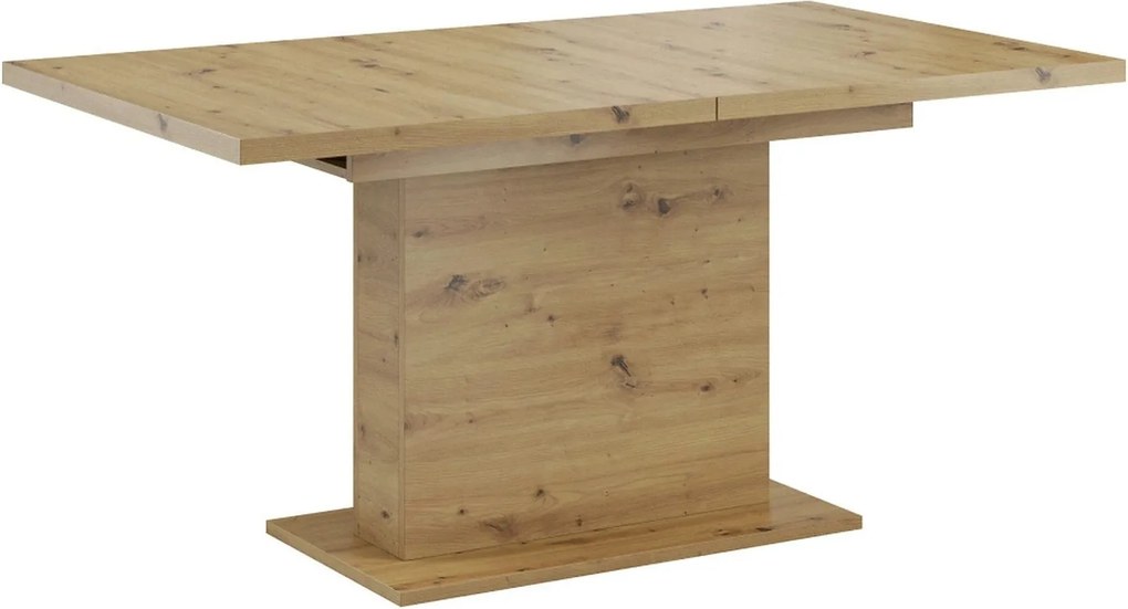 Masa extensibila BOBA, stejar artisan, DTD laminat, 160/200x90x77 cm