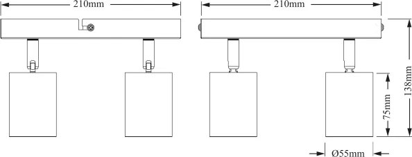 Osram - Spot ELEMENTAL 4xGU10/6W/230V