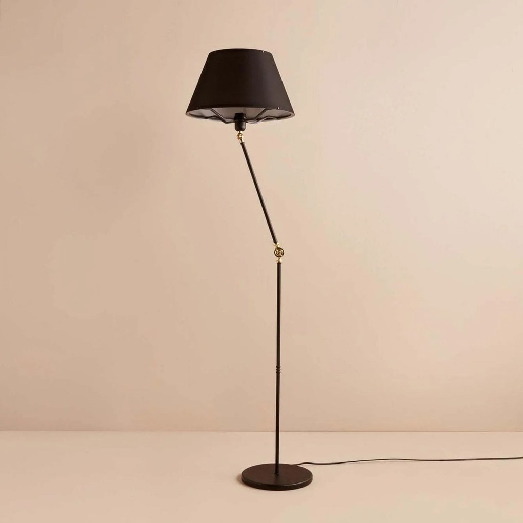Lampadar AYD-3477, negru, PVC/metal, 38x150 cm