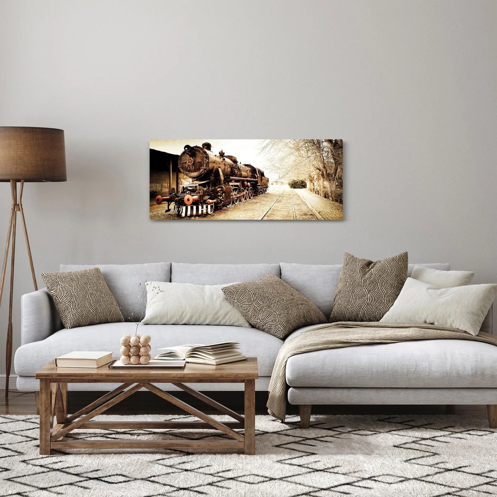 Tablou - Locomotiva istorică (120x50 cm)