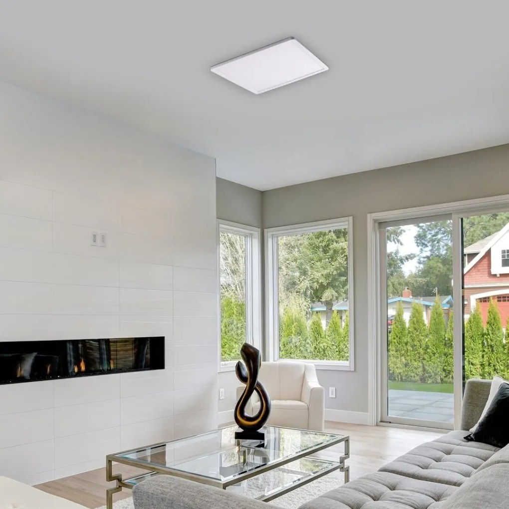 Plafoniera LED design slim modern Pavel 42x42cm