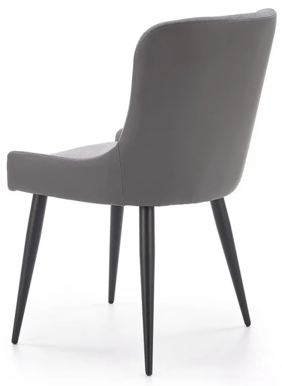 Set masa rotunda Avelar ø120 cm + 4 scaune K333 gri