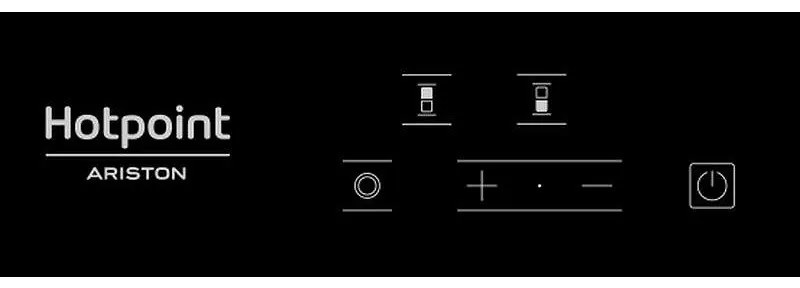 Plita vitroceramica incorporabila Hotpoint-Ariston HRD 5030 B, 2900W, 2 zone, 9 trepte, Electricа, Negru