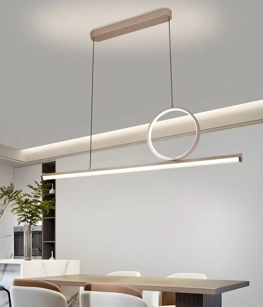 Lustra LED model 5142 – 128W, telecomanda, inaltime reglabila