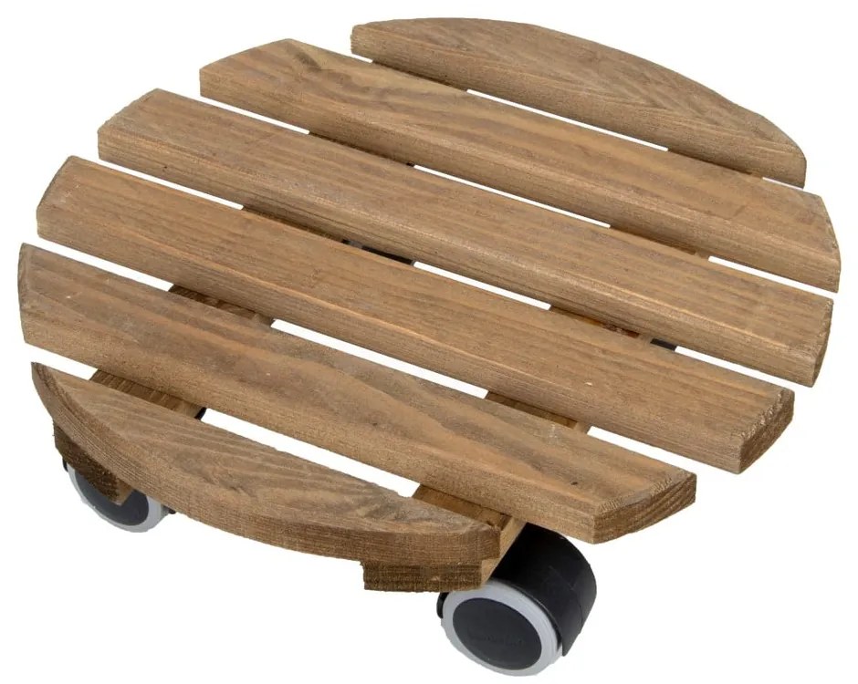 Bază mobilă pentru ghiveci din lemn ø 29 cm (înălțime 8 cm) Indoor – Esschert Design