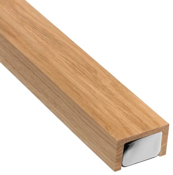 Aplică LED pentru oglindă Brilagi WOODY MIRROR LED/15W/230V IP44 stejar/crom