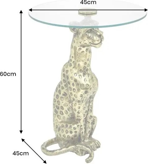 Masuta laterala design unic WILDLIFE PANTHER 60cm