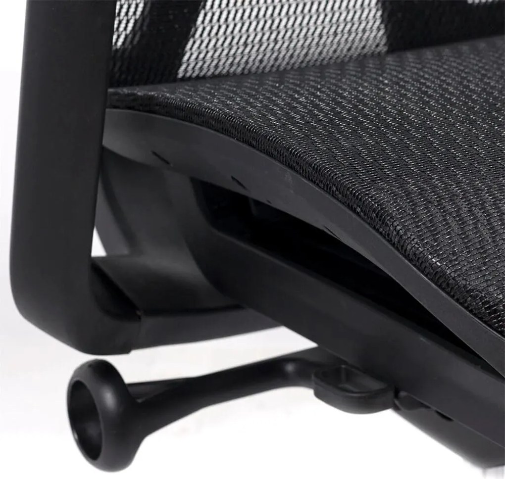 Scaun ergonomic SYYT 9506 negru, șezut culisabil și reclinare 135°