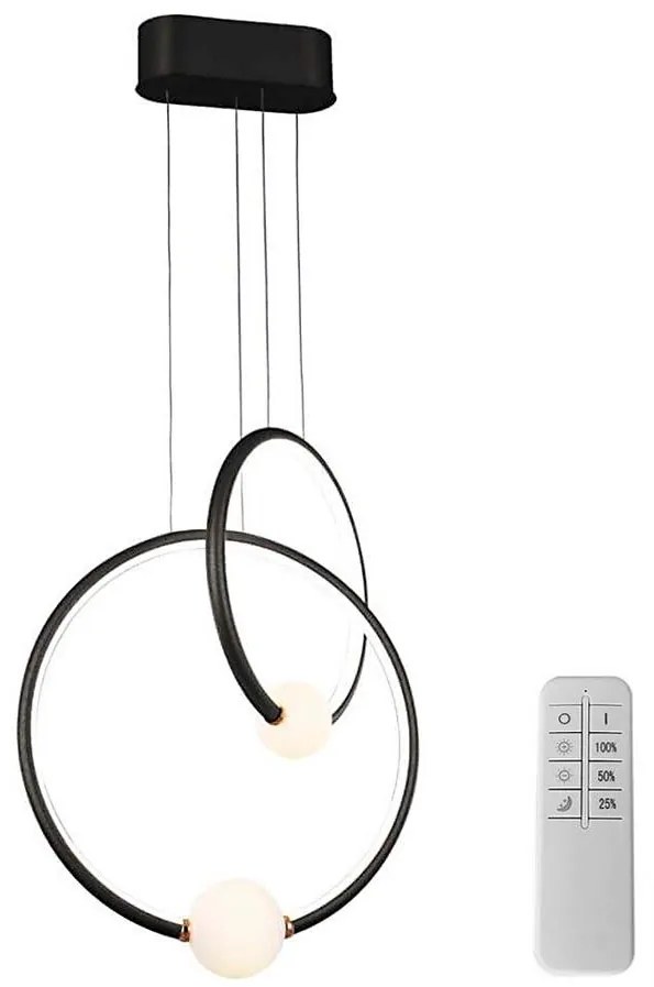 Klausen 142039 - Candelabru LED reglabil LIV LED/50W/230V negru + DO