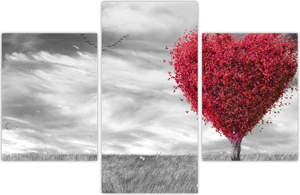 Tablou -Inima din coroanele copacilor (90x60 cm)