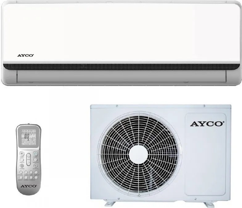 Aparat de aer conditionat cu invertor Ayco 24FP40BW, 24000 BTU, A++/A+, Pana la 55 m², Autocuratare, Autodiagnosticare, Repornire automata, Alb