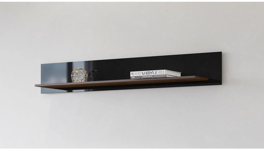 Raft Kassie Typ 01 (negru lucios + nuc columbia). 1108359