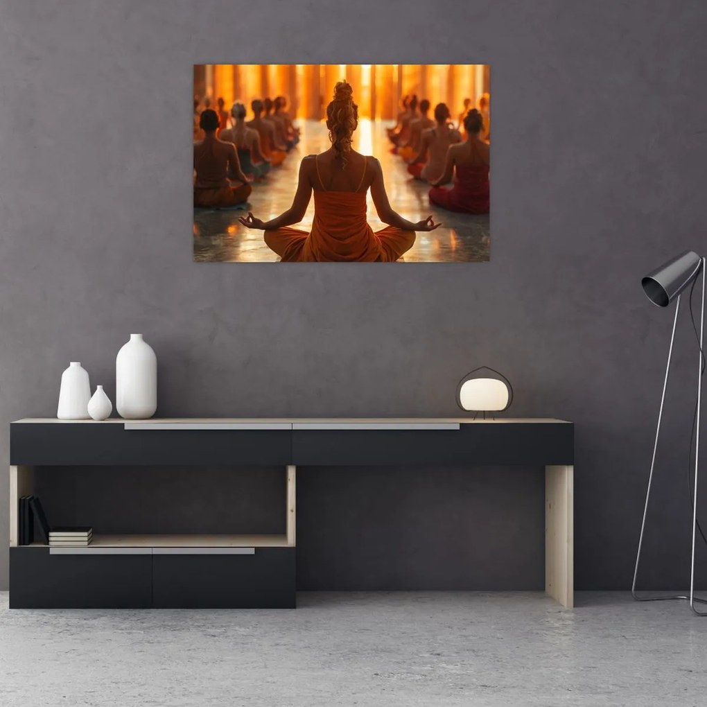 Tablou - Lecții de yoga (90x60 cm)