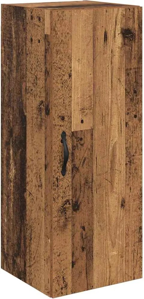 vidaXL Dulap montat pe perete Lemn Vechi 34,5 x 34 x 90 cm
