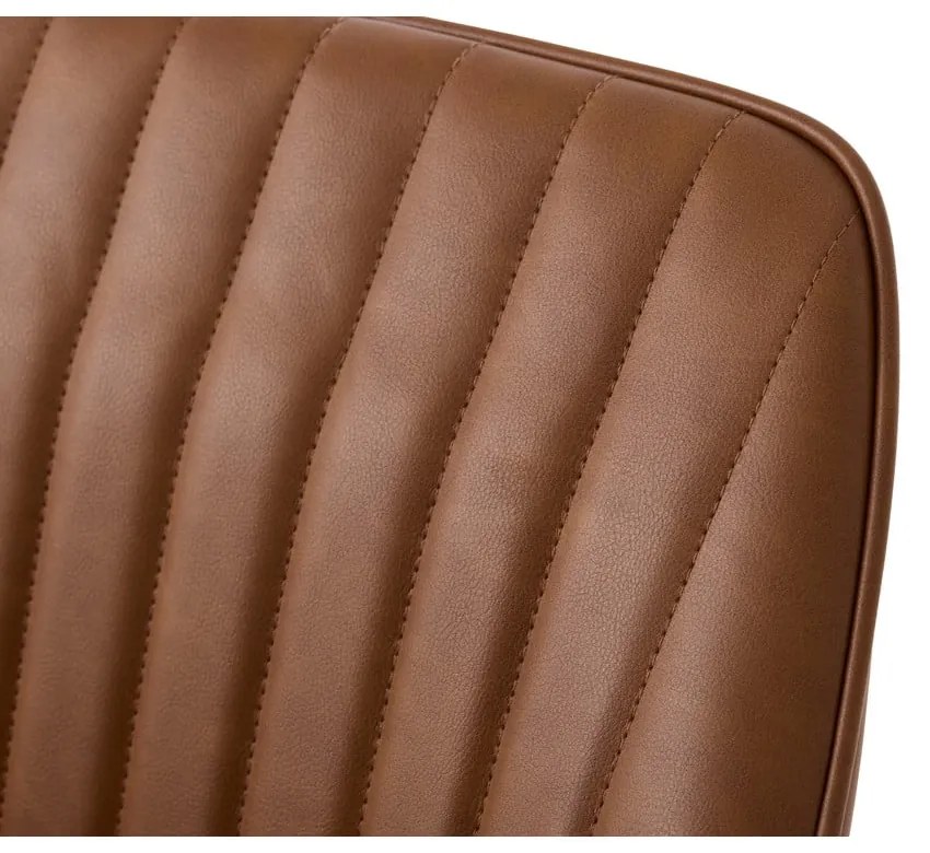 Set de scaune de sufragerie maro cu cotiere 2 buc. tapițat Nolan Stripe – Unique Furniture