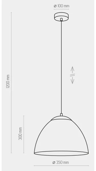 Lustră pe cablu FARO 1xE27/60W/230V albă