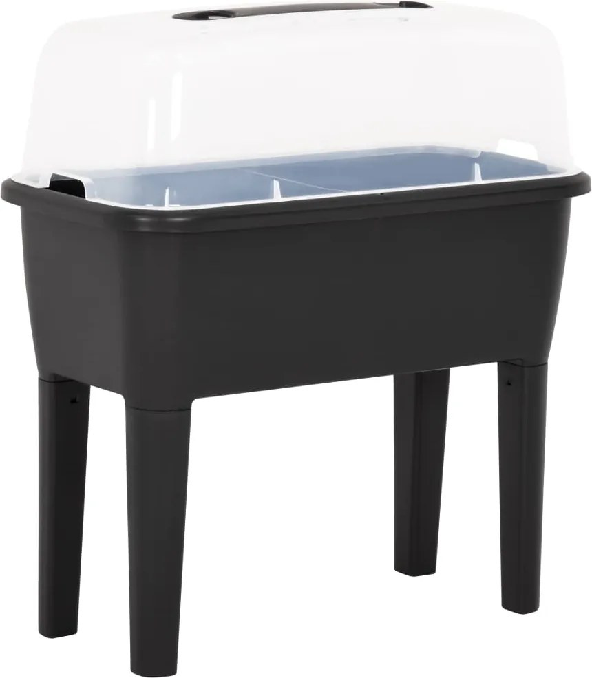 vidaXL Strat înălțat, 77x38,7x82 cm, PP