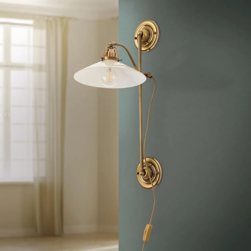 Aplica de perete realizata manual design rustic ARTDESIGN, patina/ champagne