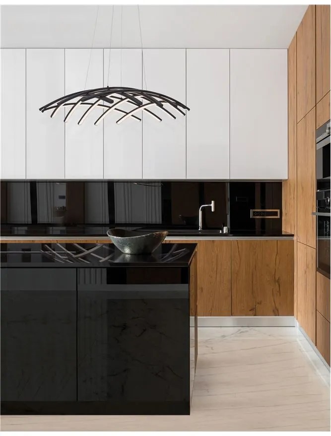 Lustra LED suspendata, dimabila design modern NARVI 81x81cm