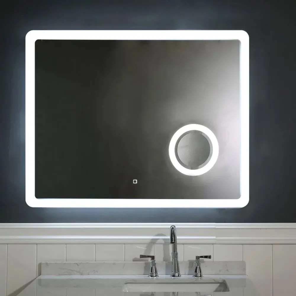 Oglinda cu iluminare si dezaburire Inter Ceramic 100x80 cm dreptunghiulara