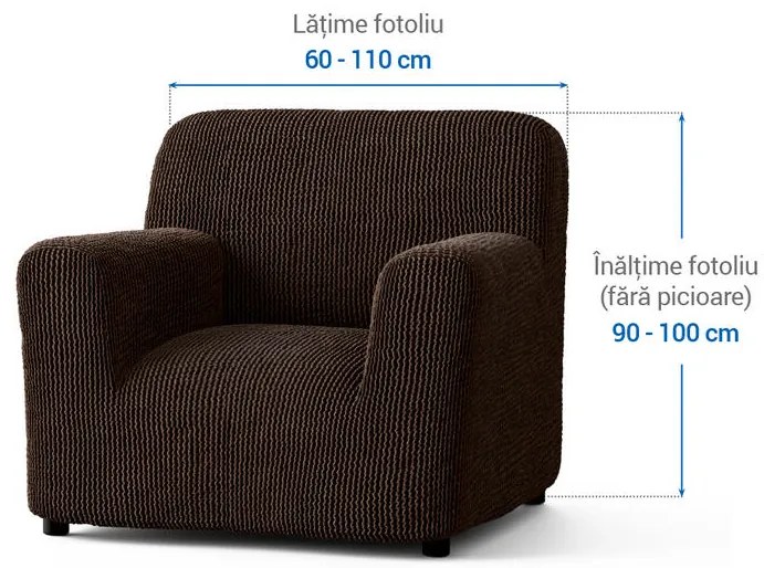 Huse bielastice COSTINA tutunului fotoliu (l. 60 - 110 cm)