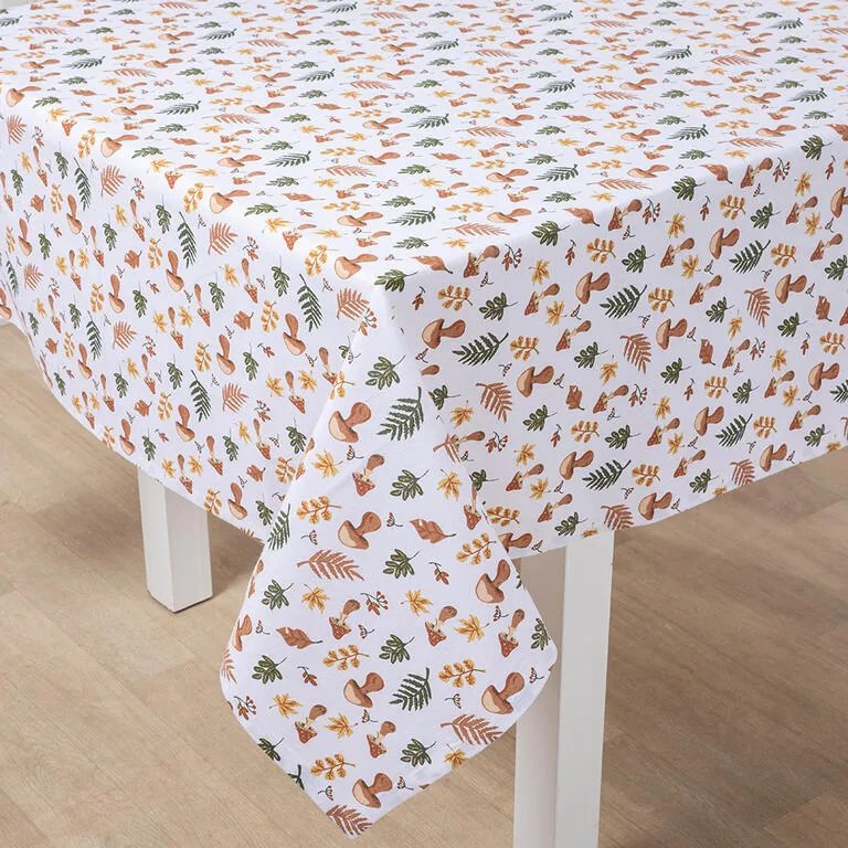 Fată de masă cu imprimeu CIUPERCI 140 x 180 cm