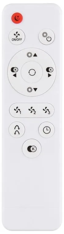 Lustra LED cu ventilator si telecomanda GATIAN lemn