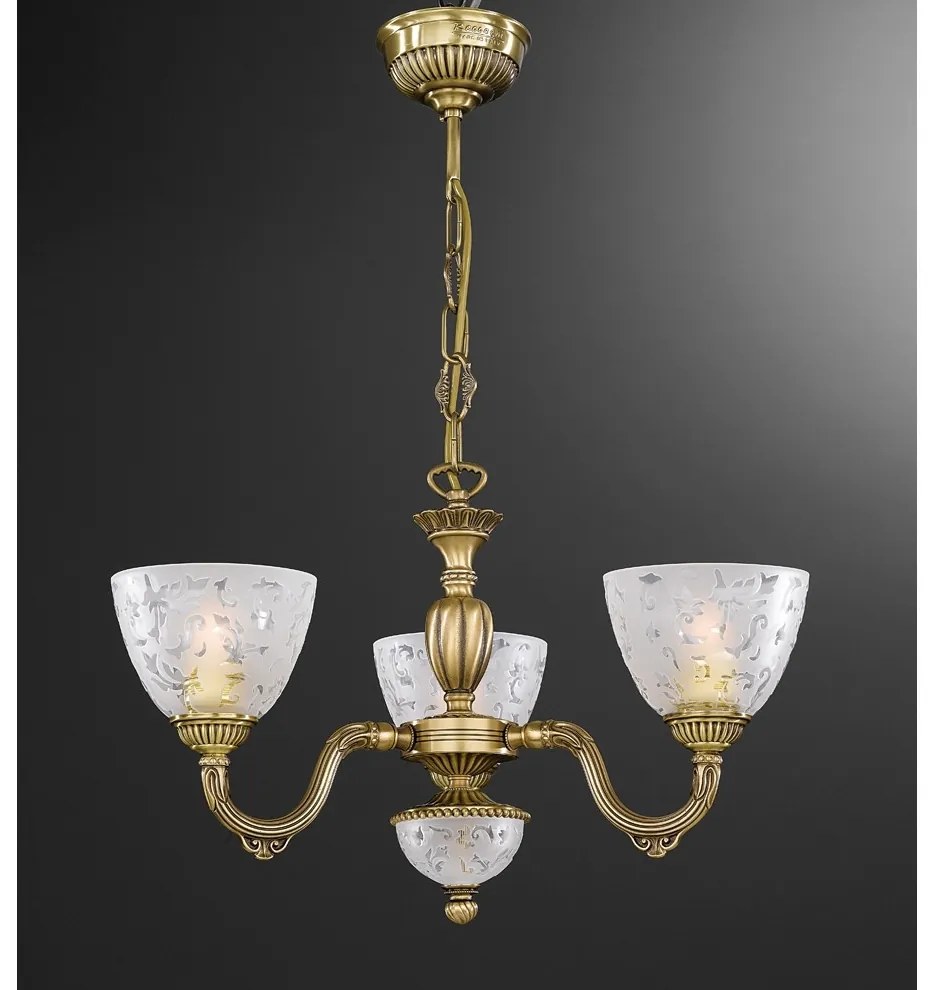 Candelabru din alama 3 brate design italian 6252