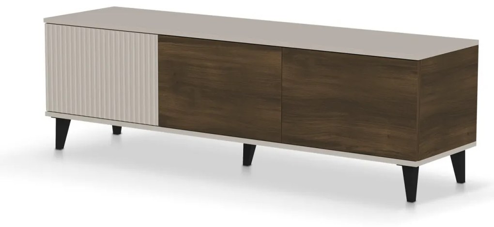 Comoda TV Random 2 RTV-1 casmir/nuc/negru L150 cm
