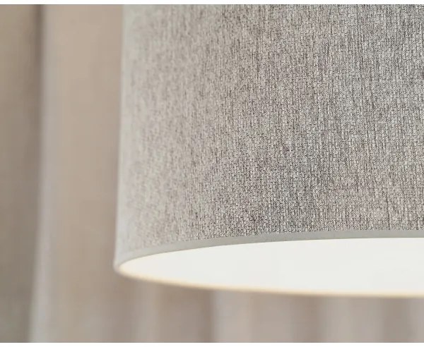 Lustră aplicată ROLLER ECO Duolla RECYCLING 1xE27/15W/230V d. 45 cm gri