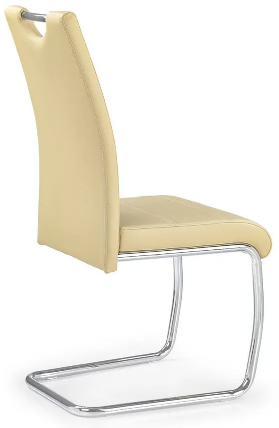 Scaun de bucaterie Amalia, bej/argintiu