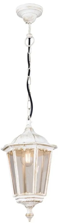 Pendul exterior stil clasic IP43 Puchberg AL 11K/82502 weiß-gold/rauch OR