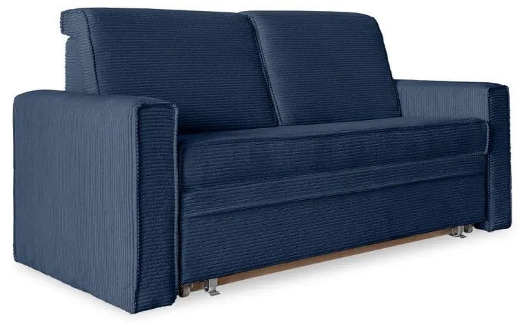 Canapea albastru-închis extensibilă 168 cm Lucky Lucy – Miuform