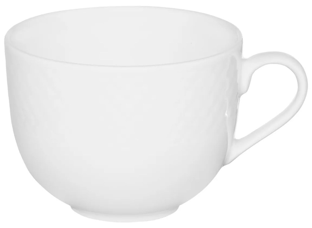 Set servire ceai sau cafea, 12 piese, 6 persoane, alb, Sonia