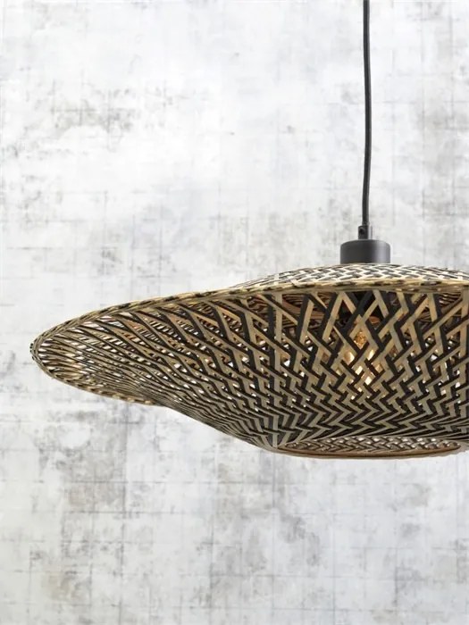 Lampadar din bambus Bali S negru, 44cm BALI/F/AD/B/4412/BN