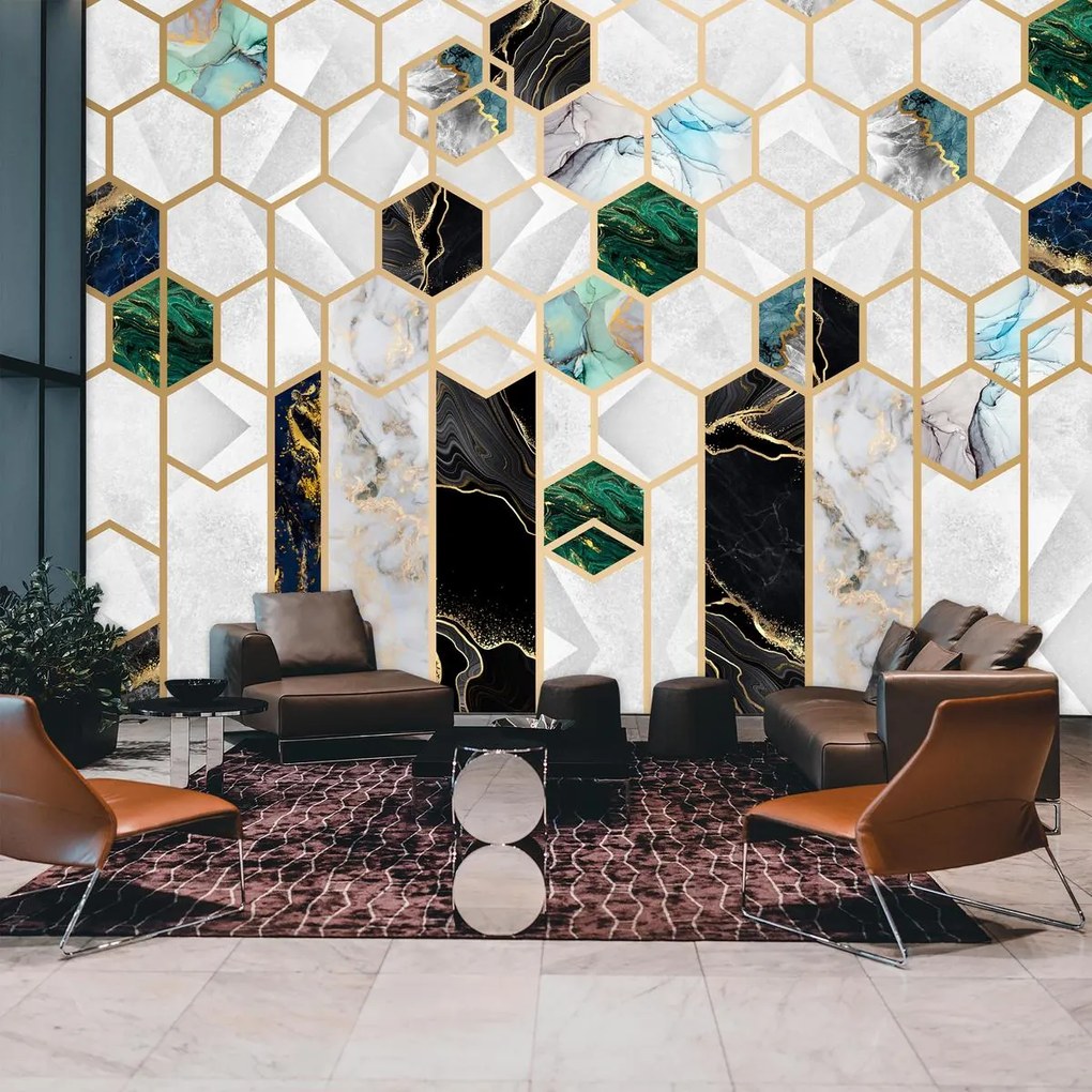 Fototapet - Colaj de materiale 6 (147x102 cm)