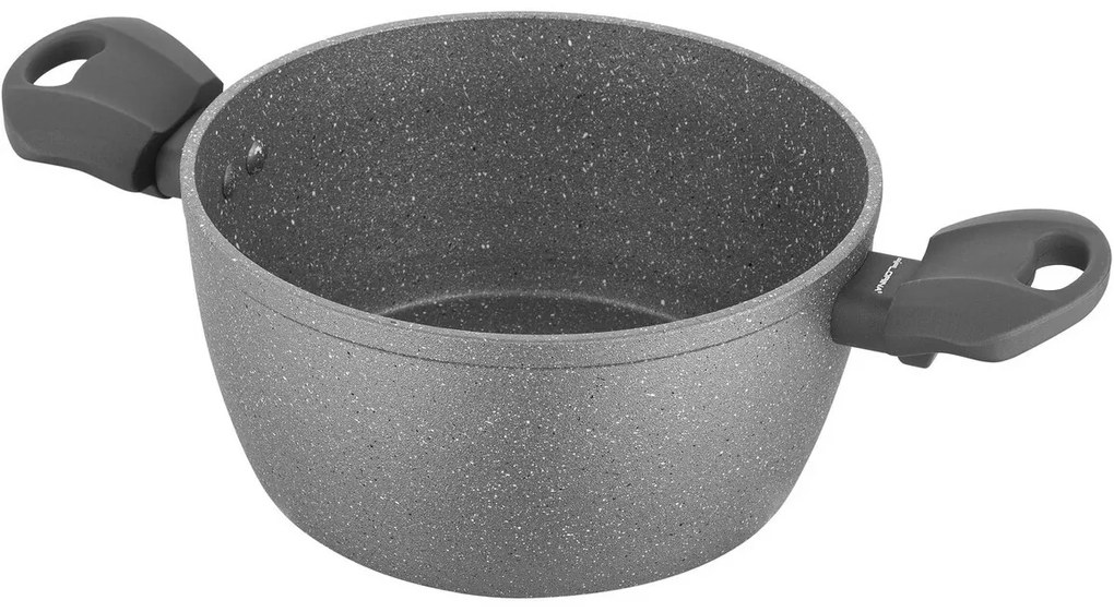 Oală cu capac Florina pentru inducție și gazLava Stone MG, 16 cm, 1,2 l, diam. 16 cm