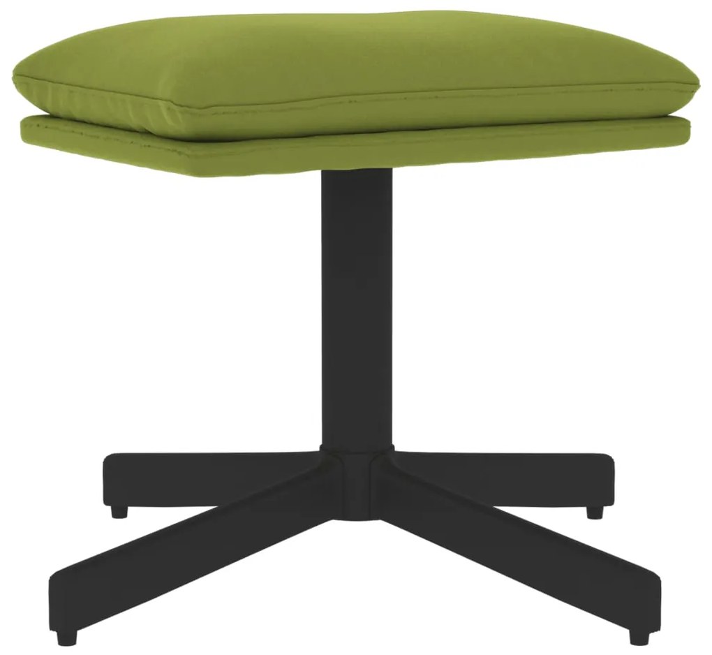 341629 vidaXL Taburet, verde deschis, 60x60x36 cm, catifea