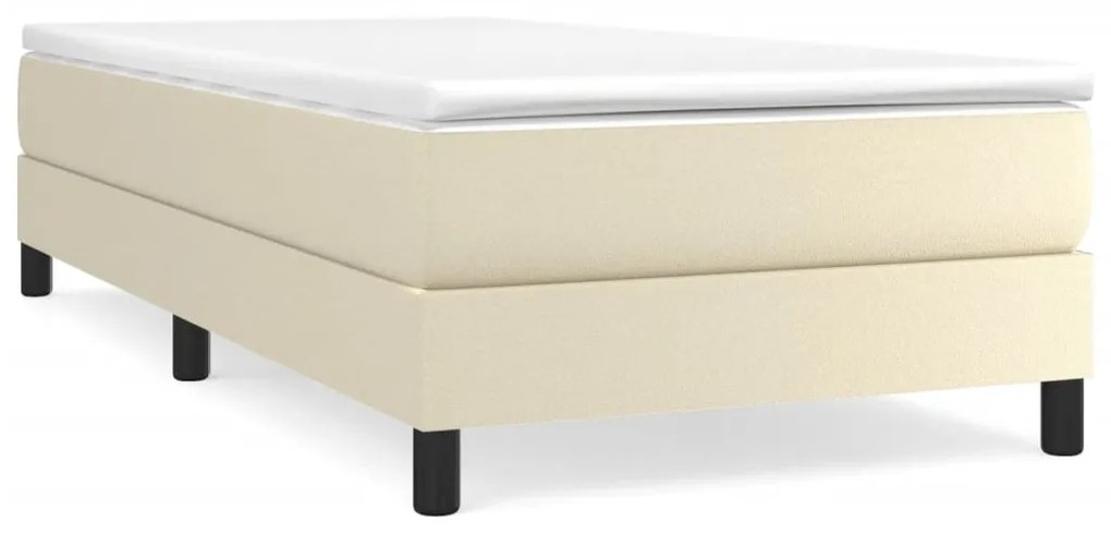 3120666 vidaXL Cadru de pat box spring, crem, 80x200 cm, piele ecologică