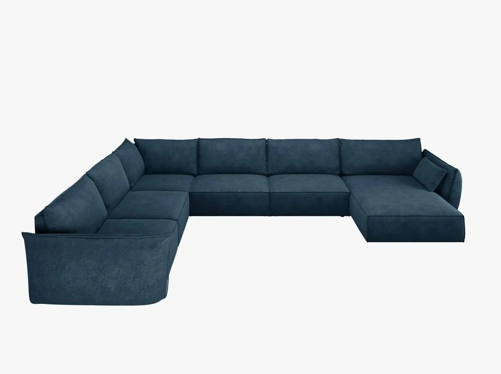 Coltar 8 locuri Kaelle chenille L384 cm