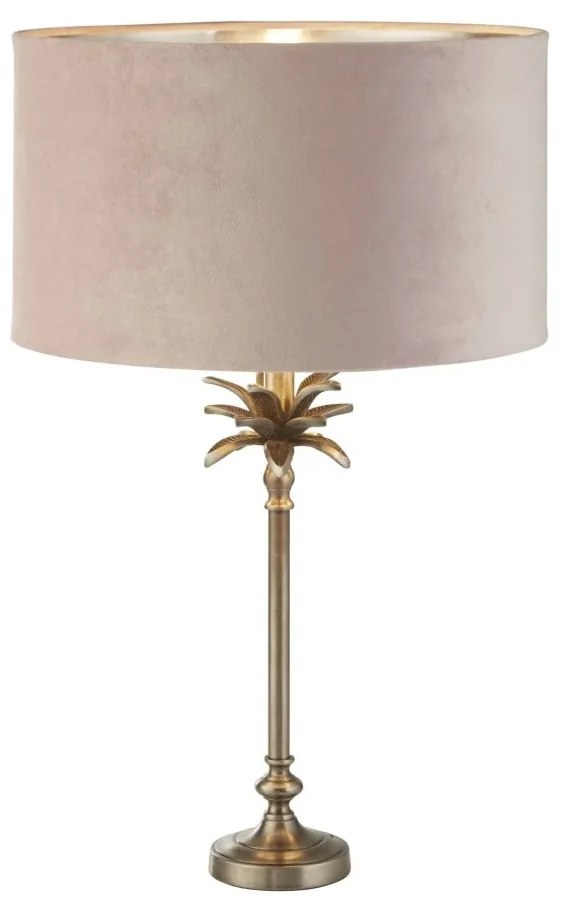 Veioza, Lampa de masa eleganta Palm roz