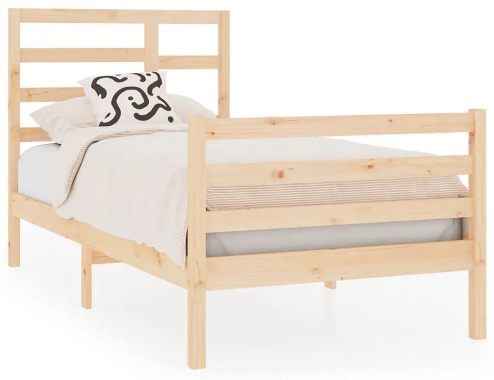 3105825 vidaXL Cadru de pat single, 90x190 cm, lemn masiv